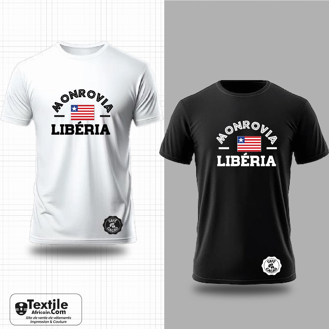 T-shirt Liberia : Portez la Fierté de l'Étoile Solitaire avec Style et Légèreté