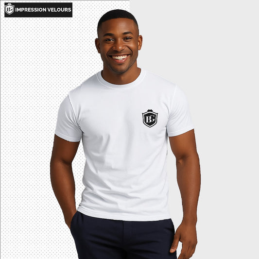 Polo Blanc Élégance BG - Minimalisme & Distinction